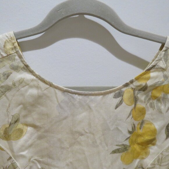 SAMANTHA PLEET Park Romper Citrus Print Silk Coquette Quirky Abstract Ethereal - Picture 7 of 16